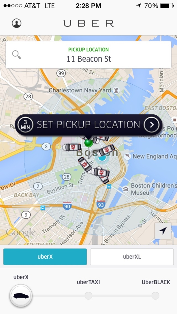 Uber app
