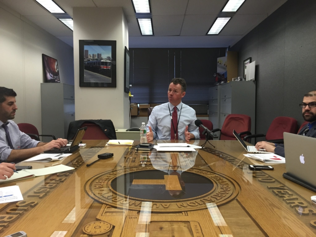 Brian Shortsleeve, the chief administrator of the MBTA.