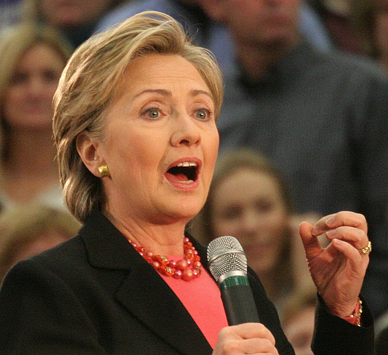 Hillary Clinton in Nashua, New Hampshire. Creative Commons/Flickr photo by Aaron Webb